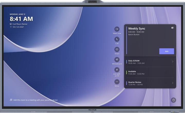 Produktbild Maxhub V555T 55" MTR Interactive Touch Display (55")