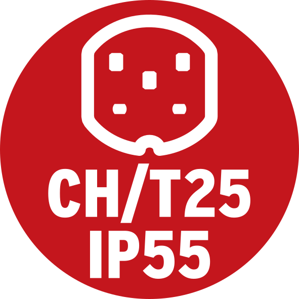 Actual product image Brennenstuhl Protective contact plug T25 230/400V16A, IP55 *CH* (Type 25)