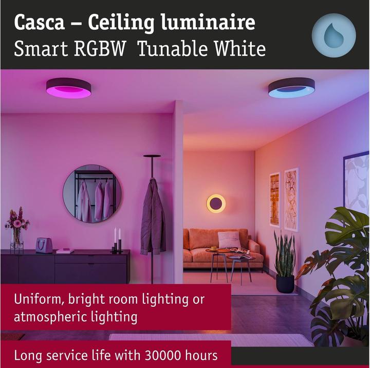 Actual product image Paulmann Deckenleuchte Casca Zigbee (2500 lm)