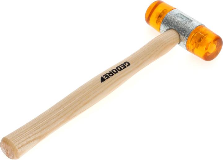 Actual product image Gedore Plastic hammer, Ø 35 mm, Replaceable heads made of cellulose acetate, Sturdy ash handle (445 g)