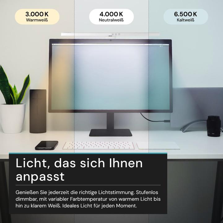 Actual product image Luxula LED monitor light