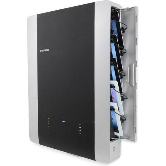 Ergotron Tablet Management Wall Mount, Notebookwagen, Schwarz, Silber