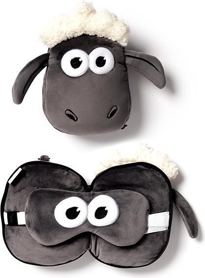 Actual product image Puckator Relaxeazzz plush Shaun (Sleeping mask, Head & neck pillow)