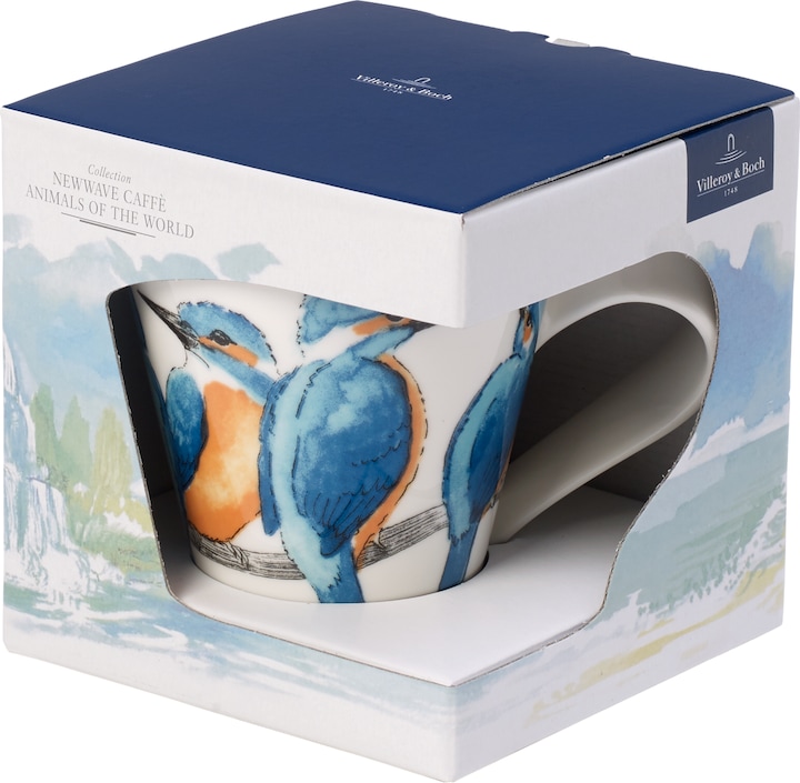 Actual product image Villeroy & Boch Mug with handle (gift box) NewWave Caffè Kingfisher (300 ml, 1 x)