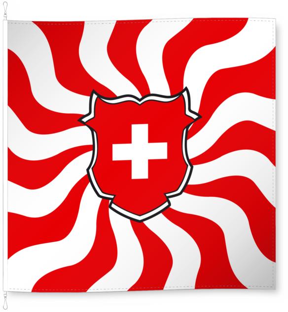 Image du produit Alpenfahnen Schweiz (150 x 150 cm)