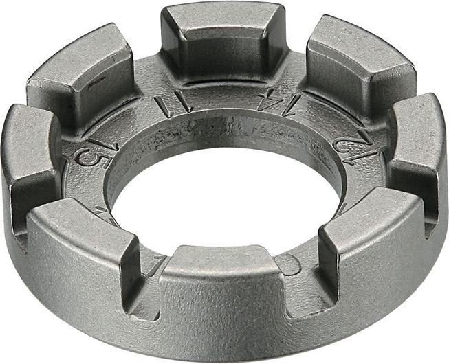 Icetoolz Tool, nipple clamp, 8-hole, 10-15 G, black, 12F8