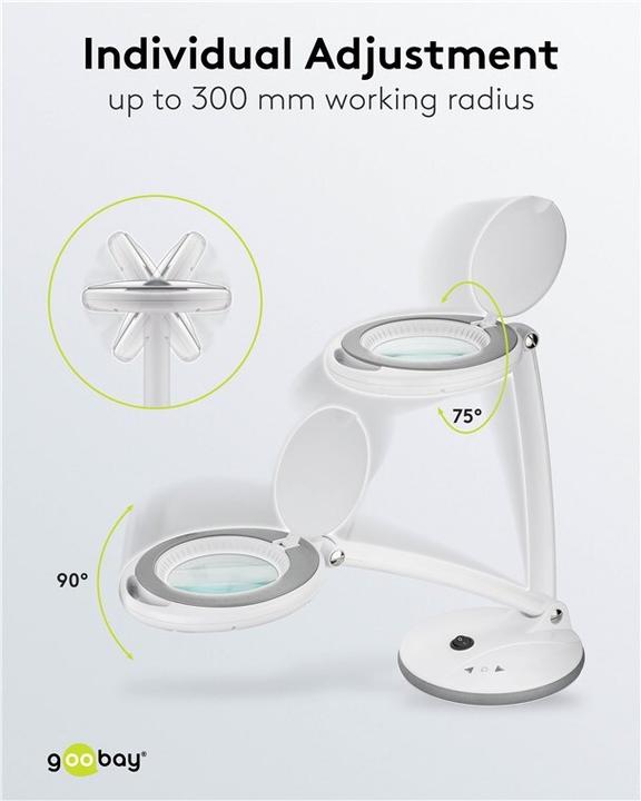 Actual product image Goobay LED-Stand-Lupenleuchte (450 lm)