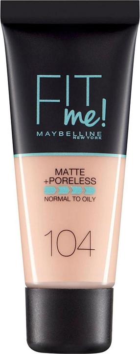Immagine prodotto Maybelline New York Fit Me Matte + Poreless Liquide Foundation 104 Soft Ivory 30ml (Avorio morbido)