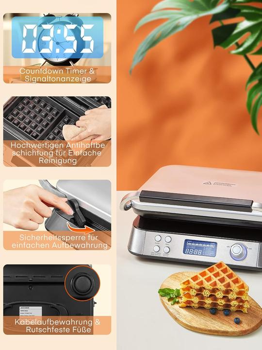 Produktbild Fohere Waffeleisen, Silber
