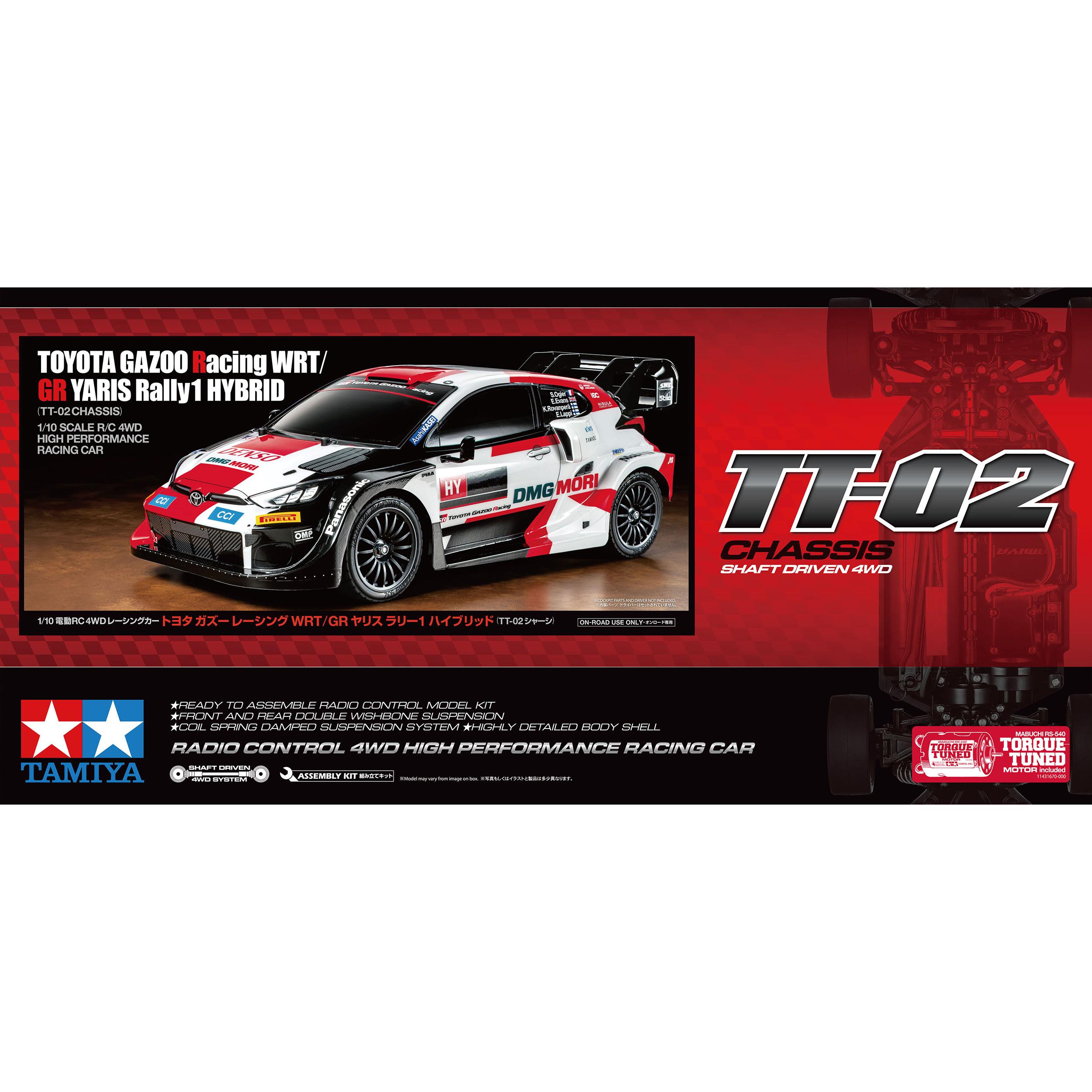 Tamiya Toyota GAZOO Racing Yaris Rally1 Hybrid (TT-02) - Digitec