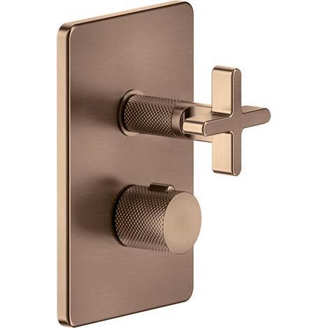 Thumbnail - Gessi, Badarmatur, Inciso Dusche Fertigmontageset, für UP-Thermostat, Ausgang separat anzusteuern, UPK 09269, 58