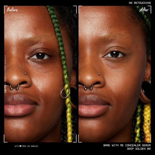 Actual product image NYX Professional Make-Up Bare With Me Concealer Serum (9 Deep Golden)