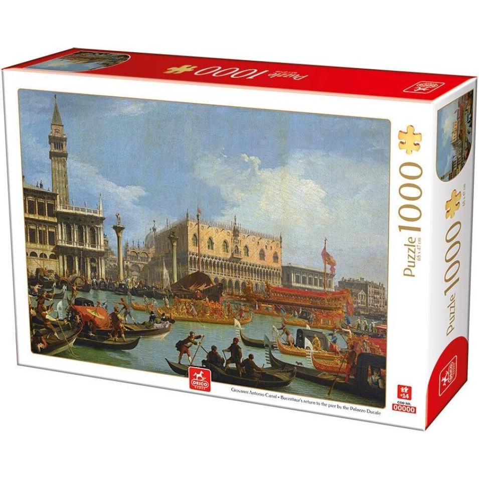 Deico Puzzle Rückkehr der Bucintoro-Galerie auf den Pier des Dogenpalastes 1000 Teile (1000 Teile)