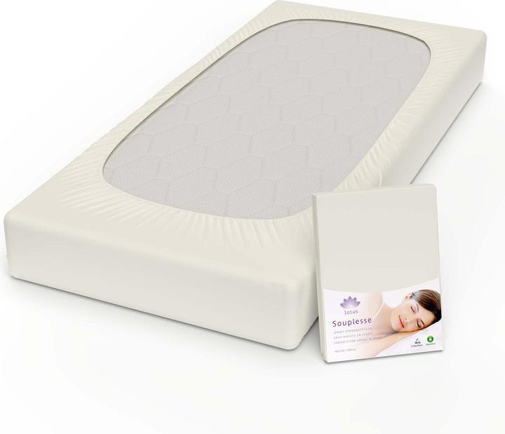 Actual product image Lotus Bettwaren Jersey fitted sheet Souplesse (120 x 200 cm)