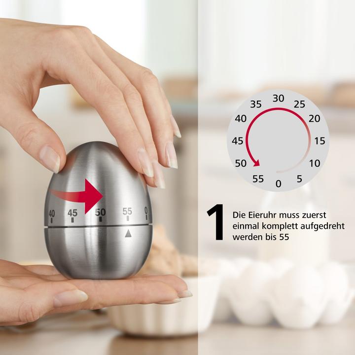 Image du produit Xavax Minuteur de cuisine Minuteur à oeufs, acier inoxydable