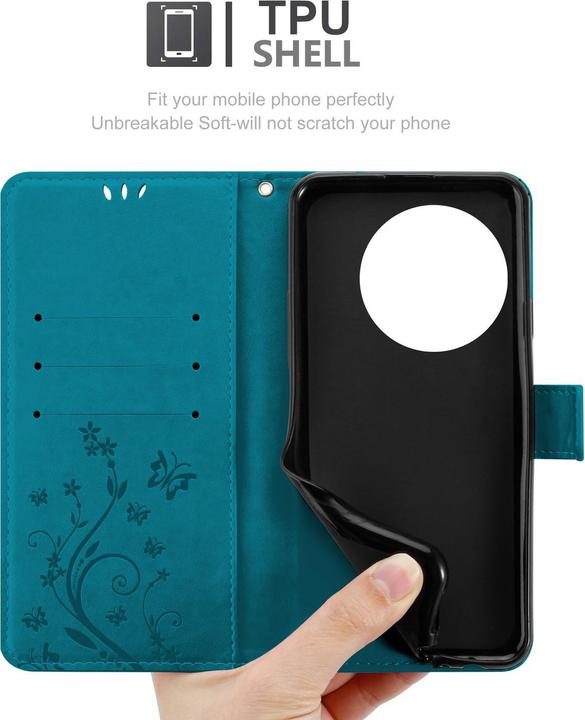 Produktbild Cadorabo Hülle für OnePlus 13 mit Blumen Muster (OnePlus 13)