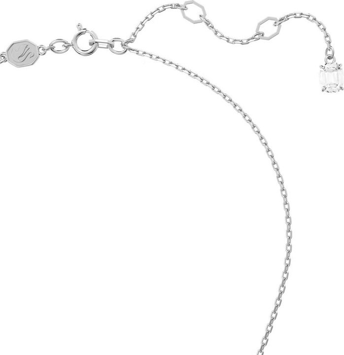 Produktbild Swarovski Matrix Halskette Verschiedene Schliffe Herz Weiss (Swarovski Metall, 38 - 43 cm)