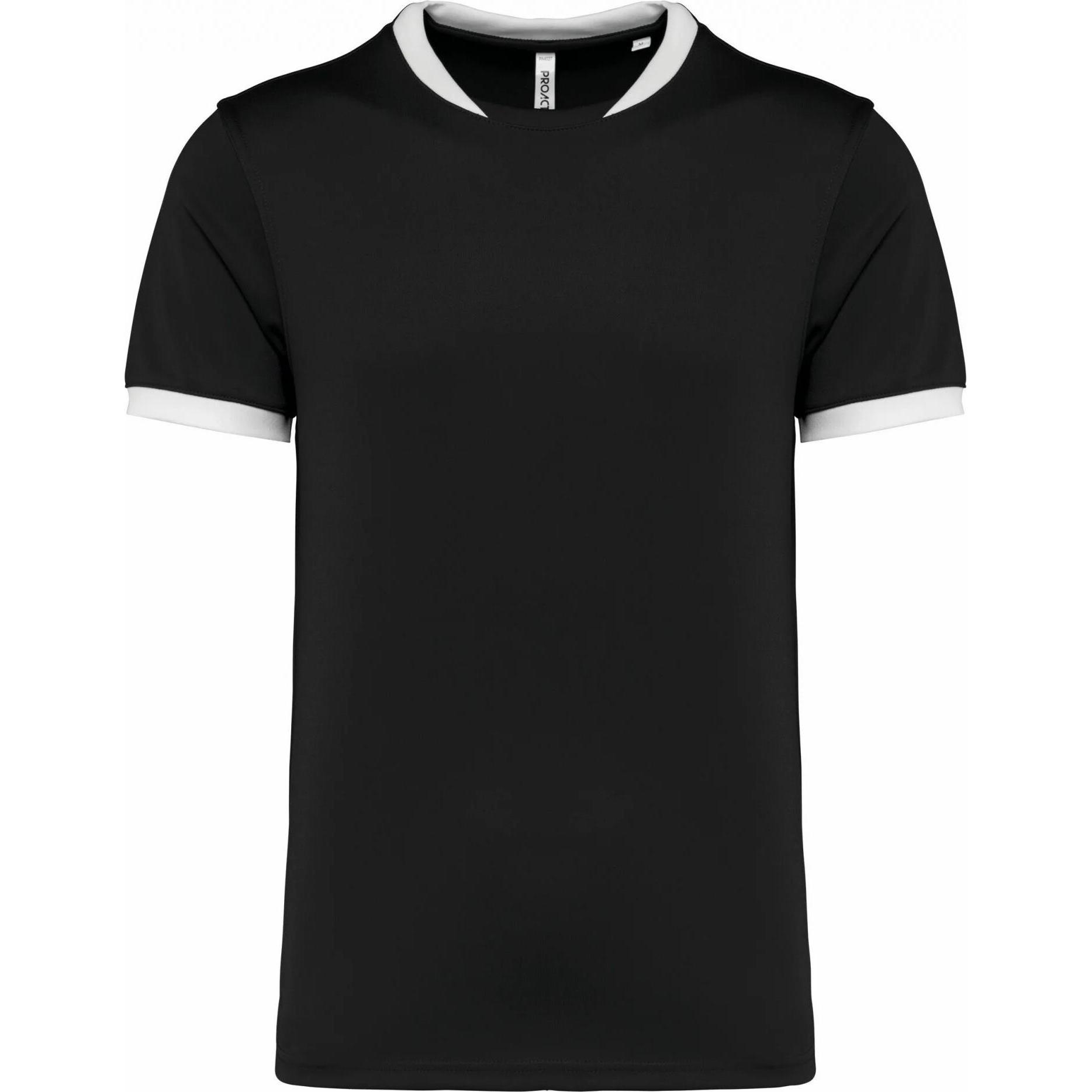 Proact, Herren, Sportshirt, Kurzärmeliges Rugbytrikot (L), Schwarz, L