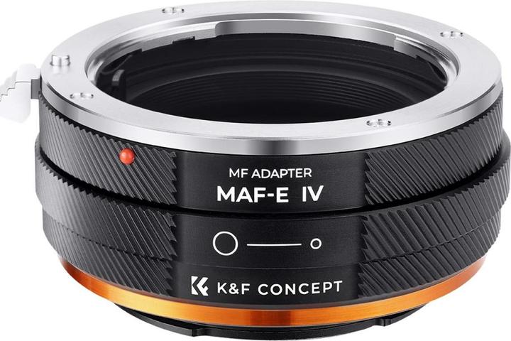 Produktbild K&F Concept High Precision lens adapter, matte paint, orange, MAF-E IV PRO