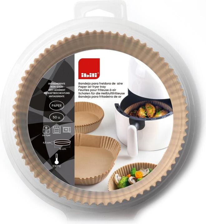 Actual product image Ibili Backpapier für Heissluftfritteuse 20 x 4.5 cm Ideal für das sauber halten von der Heissluftfritteuse