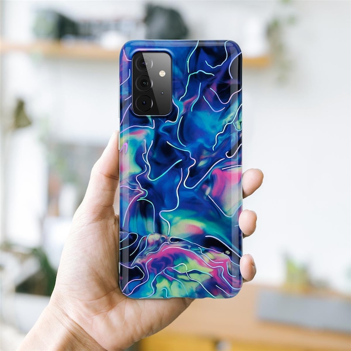 Produktbild Cadorabo IMD TPU Bunter Marmor Cover (Samsung Galaxy A72)