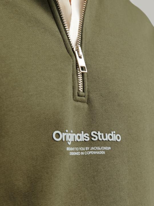 Produktbild Jack & Jones Text Sweatshirt mit halbem Reissverschluss Sweatshirt mit halbem Reissverschluss (S)