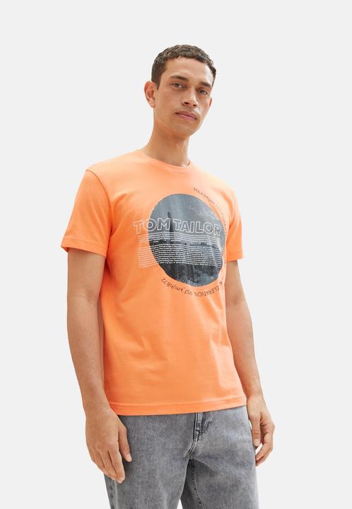 Produktbild Tom Tailor T-Shirt Kurzarmshirt mit Foto-Print (L)