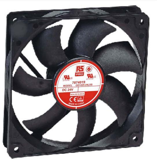 Produktbild RS PRO DC sealed sleeve fan,120mm 24V low speed (120 mm)