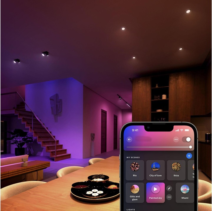 Actual product image Philips Hue 4.2W GU10 2P (GU10, 4.20 W, 400 lm, 2 x, E)