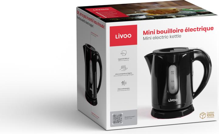 Image du produit Livoo Mini bouilloire (0.80 l, Prise UE)