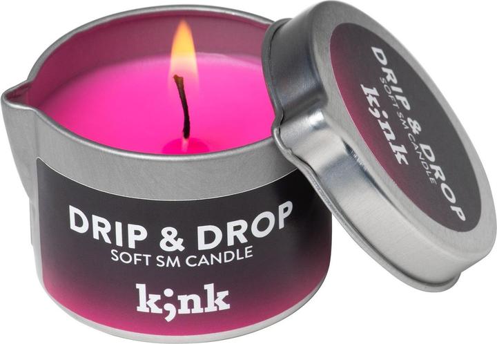 Actual product image Amorelie ‘Drip & Drop' - Soft-SM-Candle in Neonpink