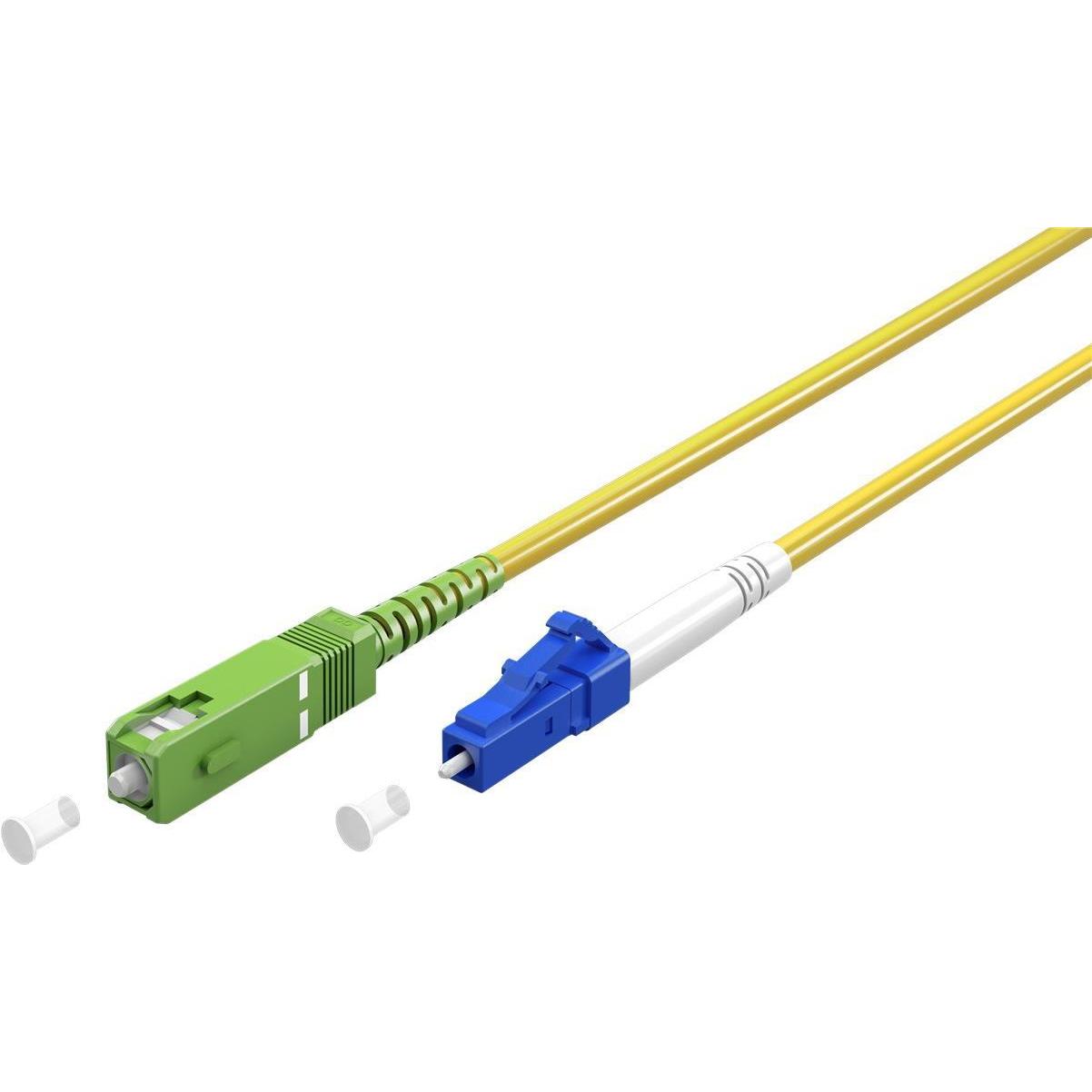 Thumbnail - Goobay Glasfaserkabel FTTH, Singlemode OS2 Yellow, Gelb Simplex, 3 m (S/UTP, CAT6, 3 m), Netzwerkkabel