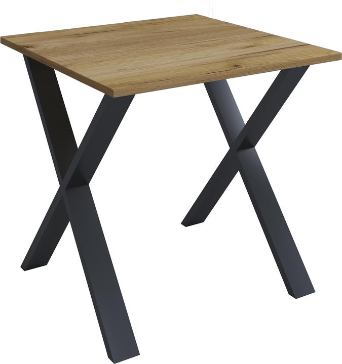 Produktbild VCM Schreibtisch Computertisch Lona X SW (80 x 80 x 76 cm)