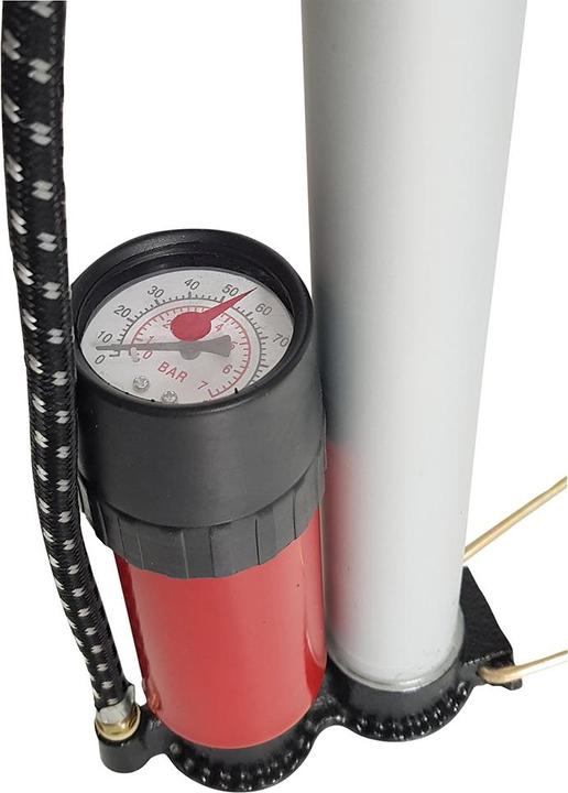 Produktbild HP Autozubehör Handluftpumpe 600 mm mit Manometer (7 bar) Aluminium