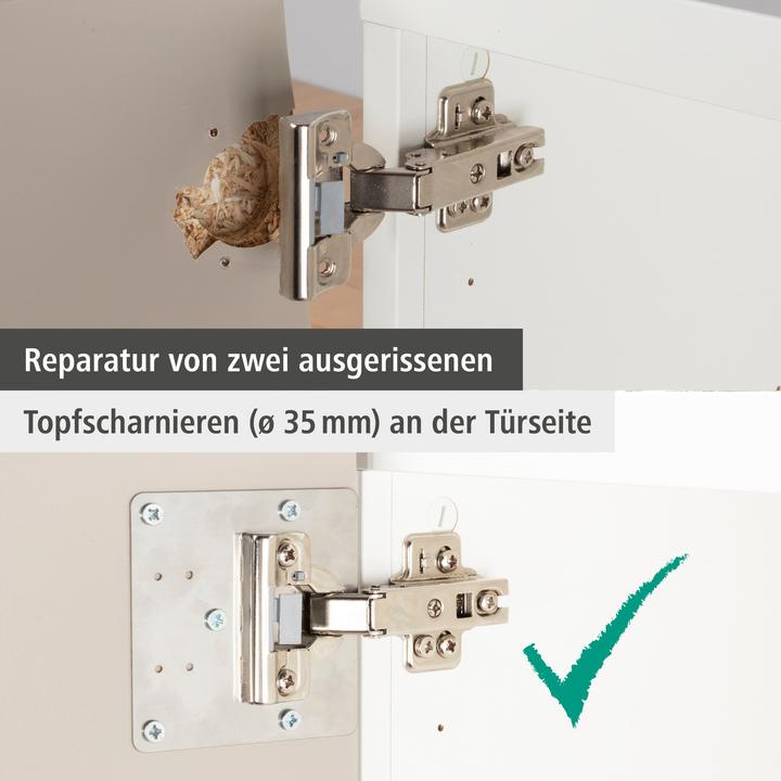 Productafbeelding wolfcraft 1 Rep. montageplaat set voor kopscharnier