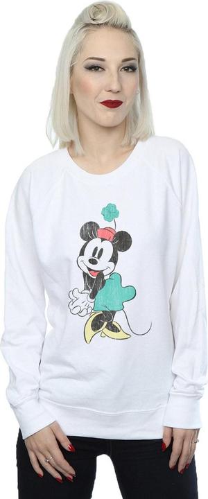 Actual product image Disney Womens/Ladies Minnie Mouse Shamrock Hat Sweatshirt (L)