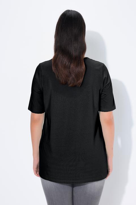 Actual product image Ulla Popken Essential Square Neck Stretch Tee (62)