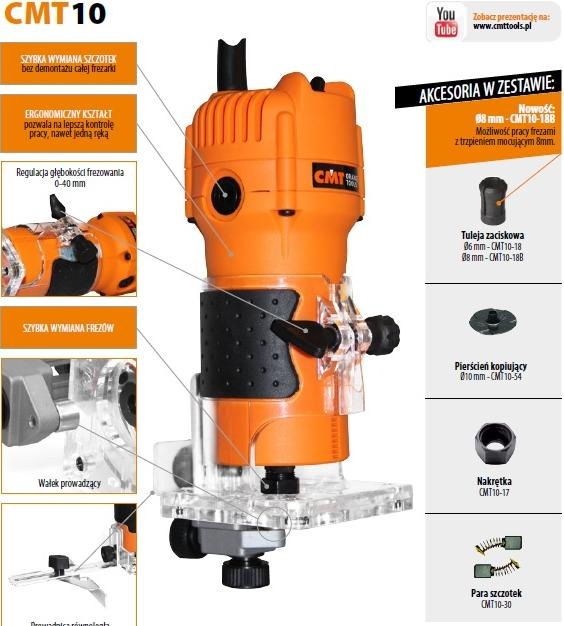 CMT Frezarka Do Krawędzi 550w