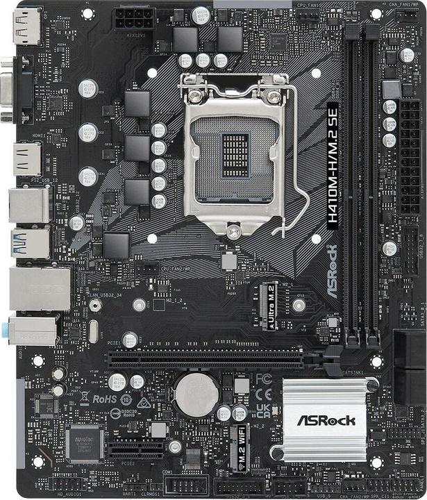 Image du produit AsRock H410M-H/M.2 SE (LGA 1200, Intel H370, mATX)