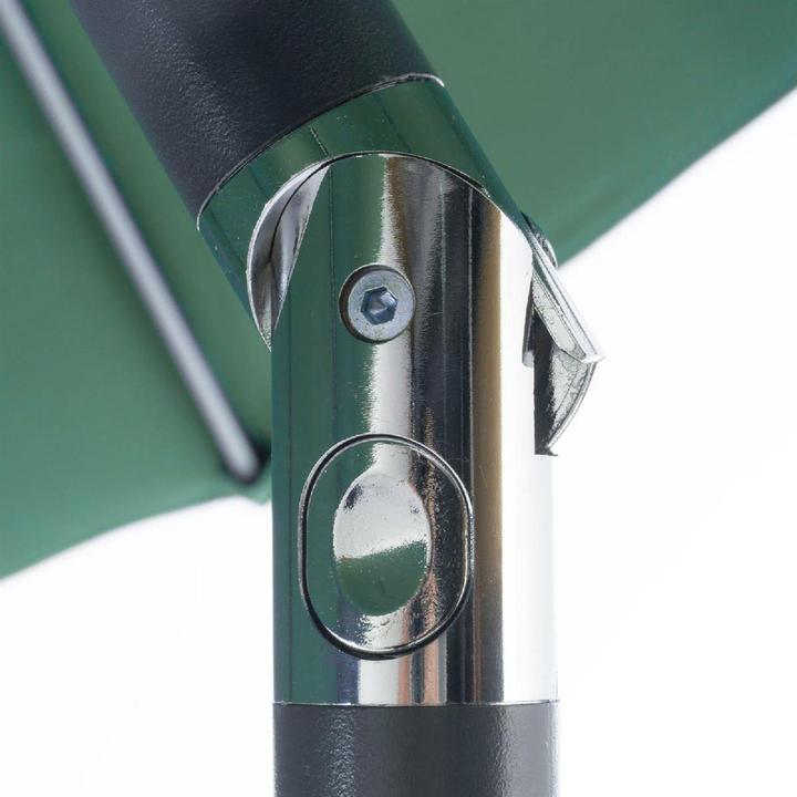 Actual product image VCM Sonnenschirm 2,90m Grün mit Kurbel neigbar wasserabweisend UV Schutz 50+