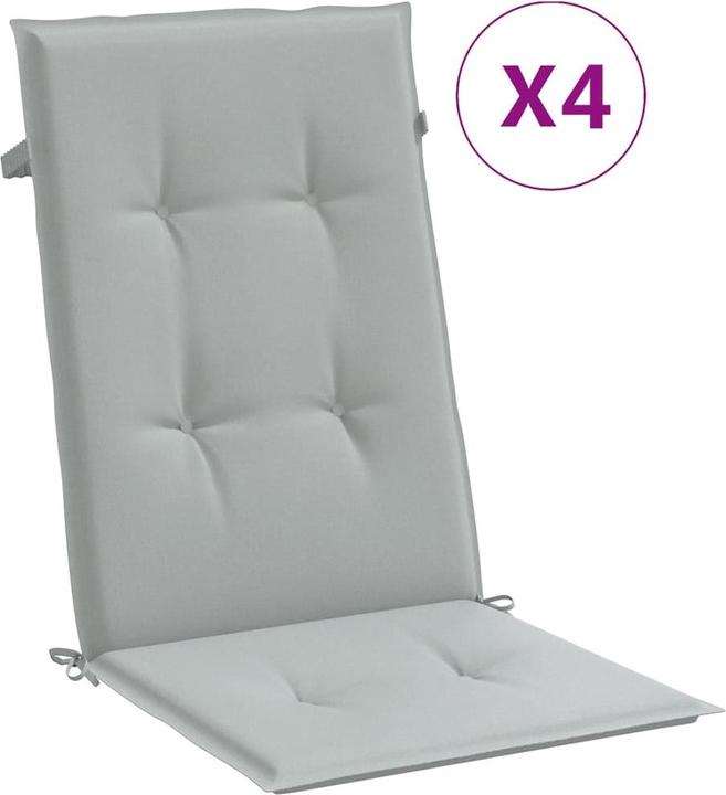 Immagine prodotto VidaXL Cuscini dello schienale alto 4 pezzi in tessuto (120 x 50 x 4 cm)