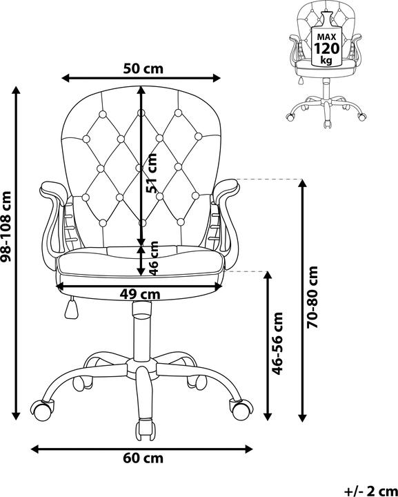 Actual product image Beliani Princess (43 - 53 cm)