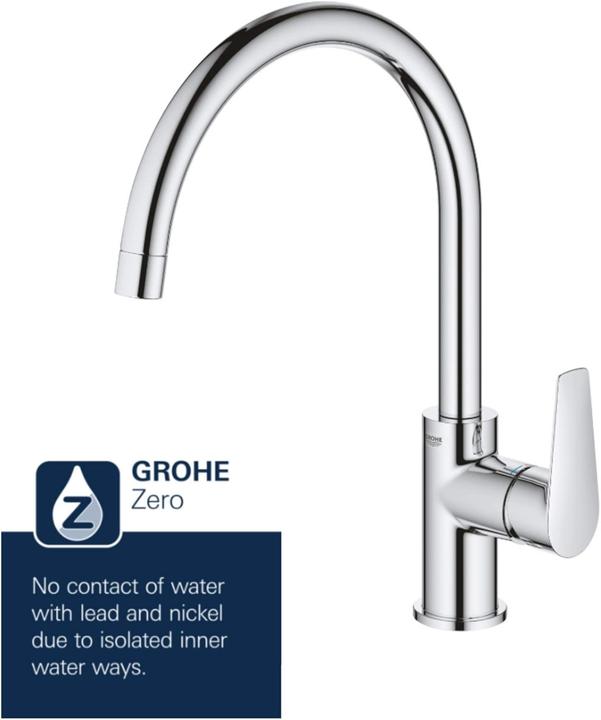 Immagine prodotto Grohe Kchenarmatur mit Einhebelmischer BauEdge chrom glnzend 31367001