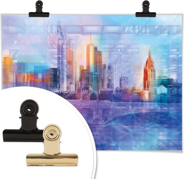 Produktbild Trenddeko Frankfurt am Main farbig (60 x 50 cm)