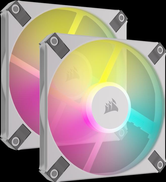 Corsair iCUE AF120 RGB Slim 2er wh 120mm CO-9050165-WW (120 mm, 2 x)