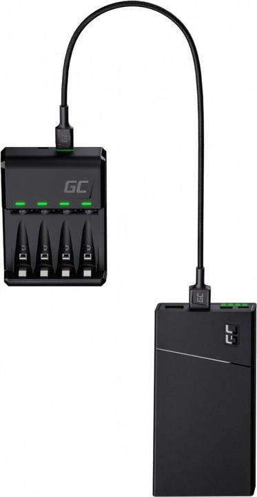 Image du produit GreenCell VitalCharger Set with 4x AAA HR03 - 800mAh Batteries (4 pcs, AAA, 800 mAh, Piles rechargeables + chargeur)