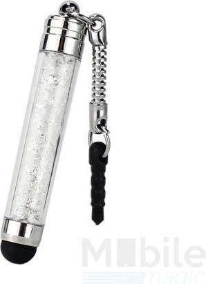 Actual product image Hermex Touch Pen Pen Glitter Stylus Pen for all Smartphones and Tablets WHITE
