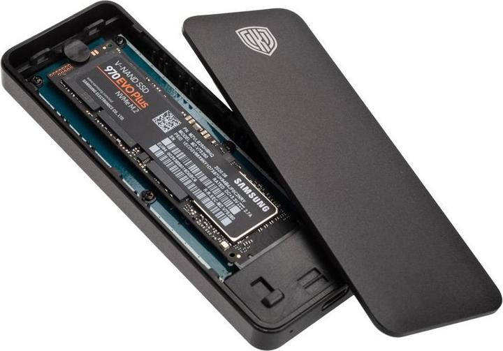 Produktbild Kolink KO-M2UC31 externes Gehäuse für M.2 NVMe SSDs (M.2 2260, M.2 2242, M.2)