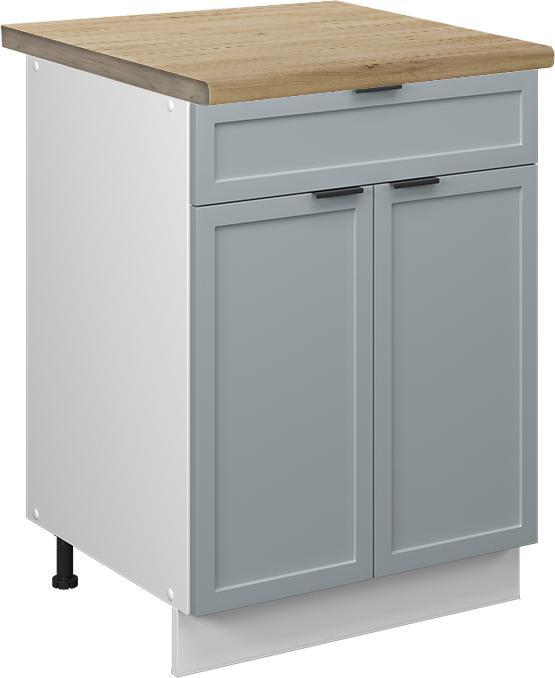 Blau, hellblau-grau, Weiss