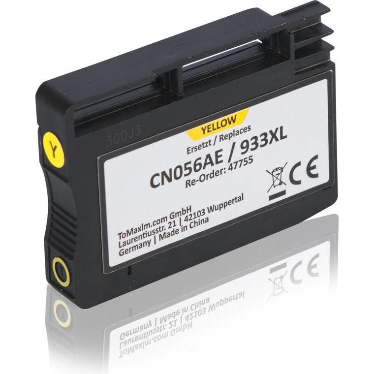 Inkadoo, Druckerpatrone, Druckerpatronen kompatibel zu HP CN056AE / 933XL XL Tintenpatrone, gelb Gelb (Y)